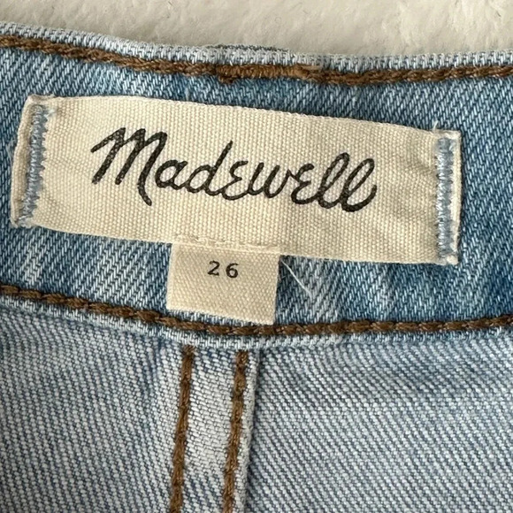MADEWELL Tapered Yoked Edition Jeans in Fitzgerald Light Wash, Size 26 - Picture 9 of 16